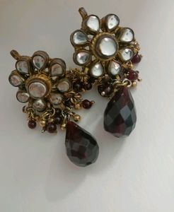 Floral Kundan Earring
