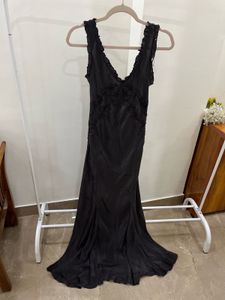 ZARA EMBROIDERED LONG MAXI DRESS