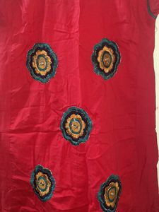 Red Coloured Embroidered Top