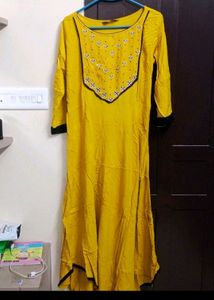 Yellow Anarkali
