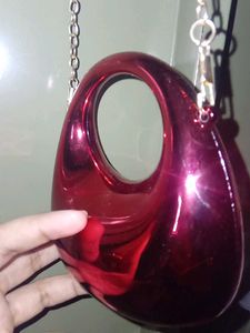 Shiny Red Handbag