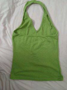 Lime Green Halter Neck Top