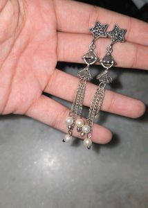 Boho Silver Oxidized Jhumka Earrings COMBO