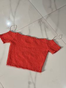 Off-Shoulder Smocked Top