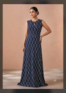 Stylish Blue Ethnic Gown