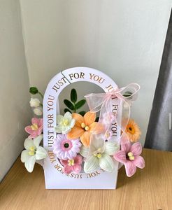 Pink Tulip Artificial Flower Bouquet cover