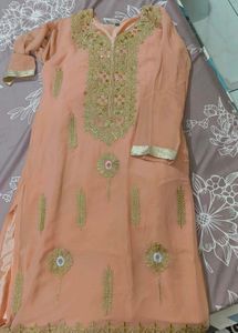 😍😍 Peach Sharara Kameez with dupatta 🔥🔥