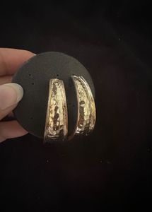 Textured Hoop Earrings