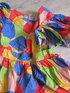 Vibrant Abstract Print Mini Dress