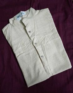 Men's Beige Kurta