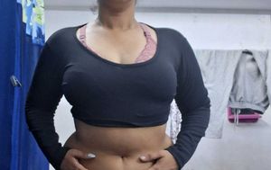 Stylish Black Full Sleeve Crop Top