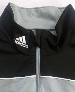 Adidas Track Jacket in stylish black &amp; grey