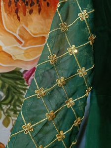 Elegant Green Embellished Gown