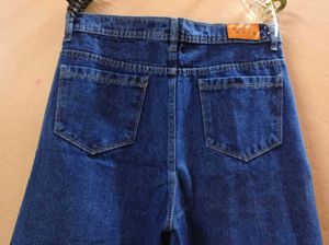 Blue Jeans with Side Slits
