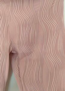 Pink Textured Trousers