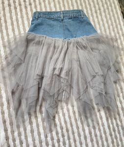 Stylish Grey Tulle Skirt