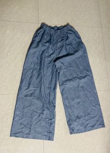 Blue Wide Leg Trousers
