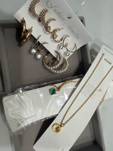 3 Combo Gold Tone Jewelry Set