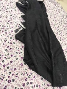 Black crepe suit sale