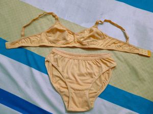 Comfortable Yellow Bra & Panty Set