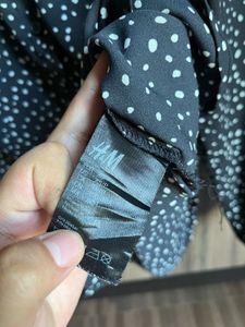 H&amp;M Black &amp; White Polka Dot Blouse