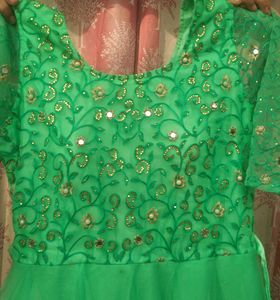 Mint Green Embellished Gown