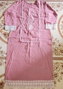 Lavender 🪻 Pakistani Embroidered Kurti Set