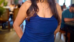 Elegant Royal Blue Ruched Bodycon Dress