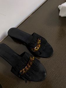 Women Footwear | Black Open heels