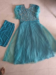 Beautiful Teal Ethnic Gown