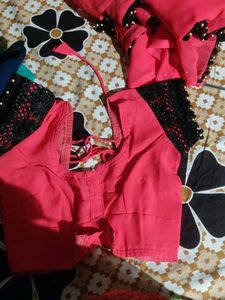 Heavy Border Saree With Blouse
