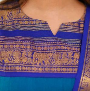 Teal Blue Kurta Set with Dupatta