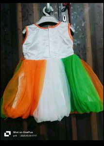 Kids Tricolor Party Dress