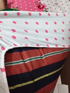 Floral &amp; Polka Dot print bedcover