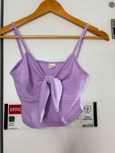 Lilac Tie-Front Cami Top