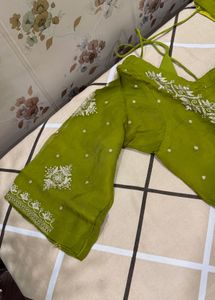 Embellished Green Kurta Set with Dupatta🌼