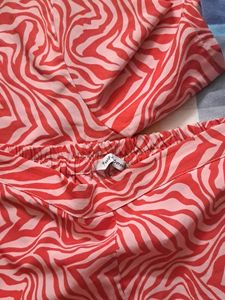 Pink Zebra Print Matching Set