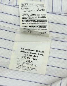 Authentic Emporio Armani Striped Dress Shirt