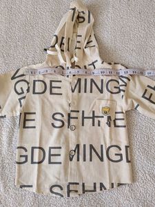 Kids' Graphic Print Hoodie Shirt