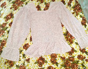 🌸 Floral Smocked Peplum Top for Sale 🌸