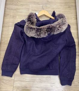 Voilet Fur Hooded Jacket - Fix Rate
