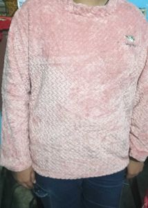 Pink Fuzzy Sweater