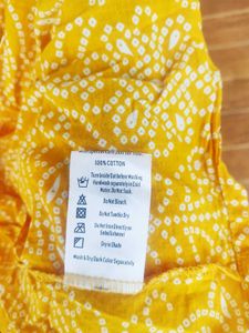 Yellow Short Kurti