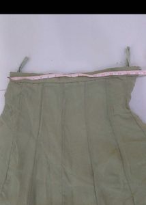 Peplum style green Embroidered Kurta Set