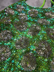 Sparkling Green Sequin top