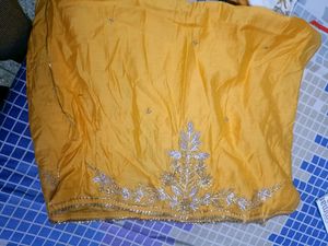 Party Wear Double Shade Yellow Sharara Suit In L