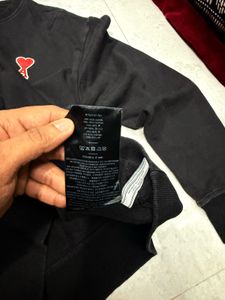 Ami Paris Black Sweatshirt