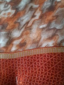 Stylish Printed Saree with Blouse