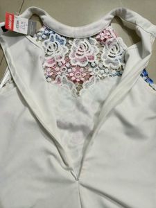 Branded Sexy Floral Print Bodysuit For XS &amp; S