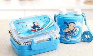 Ninja Hattori Lunch Box and Water Bottle Set.🩵